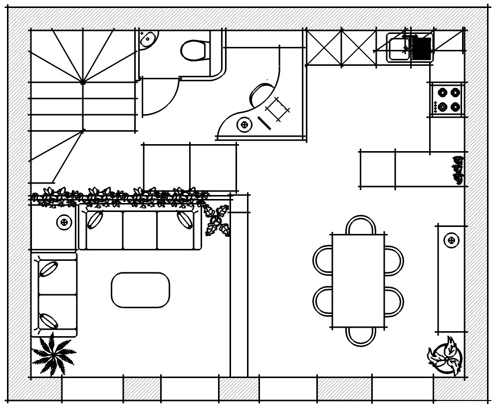 Projet-Duplex-Plan-2D-etage